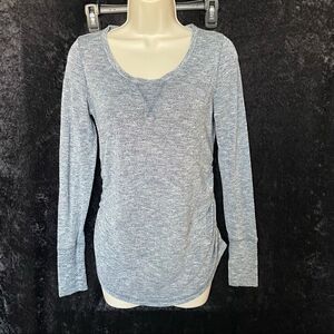 Liz Lange Maternity blue long sleeve top sz XS